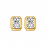 Boucles d'oreilles pavage de diamants - Pour complter