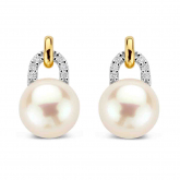 Boucles d'oreilles Perles et Diamants - Pour compl&eacute;ter