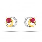 Boucles d'Oreilles Rubis - Autre version