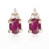 Boucle d'oreille rubis - Autre version