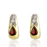 Boucles d'oreilles rubis - Autre version