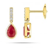 Boucles d'oreilles Rubis - Autre version