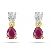 Boucles d'Oreilles Rubis - Autre version