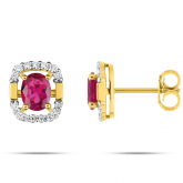 Boucles d'Oreilles Rubis - Autre version