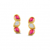 Boucles d'Oreilles Rubis - Pour complter
