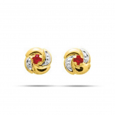 Boucles d'Oreilles Rubis - Autre version