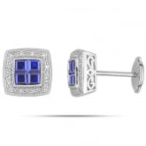 Boucles d'oreilles Saphir - Pour complter