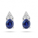 Boucles d'Oreilles Saphir - Autre version