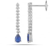 Boucles d'oreilles Saphir - Pour complter