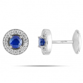 Boucles d'oreilles Saphir - Pour complter