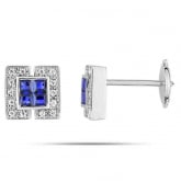 Boucles d'oreilles Saphir - Pour complter