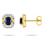Boucles d'Oreilles Saphir - Autre version