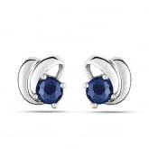 Boucles d'Oreilles Saphir - Autre version