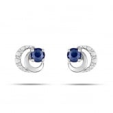 Boucles d'Oreilles Saphir - Autre version