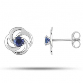 Boucles d'oreilles Saphir  - Autre version