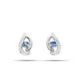 Boucles d'Oreilles Saphir - Autre version