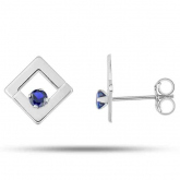 Boucles d'oreilles Saphir  - Autre version