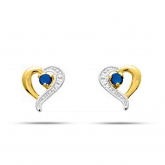 Boucles d'Oreilles Saphir - Autre version