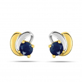 Boucles d'Oreilles Saphir - Autre version