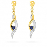 Boucles d'Oreilles Saphir - Autre version