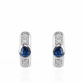 Boucles d'oreilles saphirs - Autre version