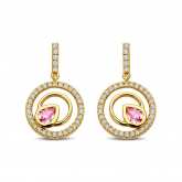 Boucles d'oreilles saphirs et diamants - Pour complter