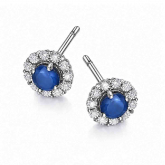 Boucles d'oreilles Saphirs et Diamants - Autre version