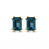 Boucles d'Oreilles Topaze London Blue - Pour complter