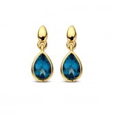 Boucles d'Oreilles Topaze London Blue - Pour complter