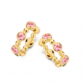 Boucles d'oreilles Tourmaline Rose - One More