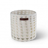 Bougie Parfum�e - Fleur d'Oranger - Macram� L - Autre version