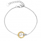 Bracelet bicolore en argent et perle- Naiomy - Pour complter