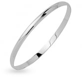 Bracelet demi jonc plat massif 3mm