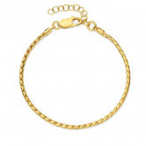 Bracelet en argent plaqu or jaune- Naiomy - Pour complter