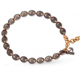 Bracelet Grain de caf - titane et or rose 9ct