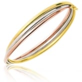 Bracelet jonc 3 ors souds - Autre version