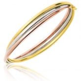 Bracelet jonc 3 ors souds
