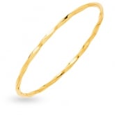 Bracelet jonc fil carr vrill massif 2.20mm