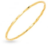 Bracelet jonc fil carr vrill massif 2.60mm
