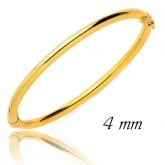 Bracelet Jonc or ouvrant 4 mm - Autre version