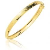 Bracelet jonc ouvrant sur charnire or jaune - Autre version