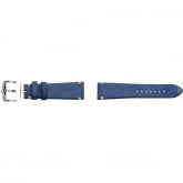 Bracelet Montre ZRC Cuir Vachette Bleu Marine Vintage - Coutures crues