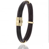 Bracelet poils d'lphant fermoir or jaune - Autre version