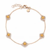 Bracelet saphir jaune et diamants - One More