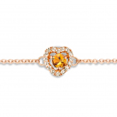 Bracelet Saphir orange et Diamants- One More 