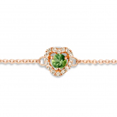 Bracelet Saphir Vert et Diamants- One More 