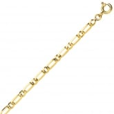 Chaine en or 9 carats maille Alterne ultra-plate 2.5mm - Autre version