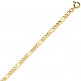 Chaine en or 9 carats maille Alterne ultra-plate 2.5mm - Autre version