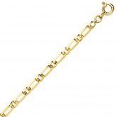 Chaine en or 9 carats maille Altern�e ultra-plate 3mm - Autre version