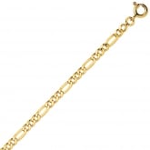 Chaine en or 9 carats maille Alterne ultra-plate 3mm - Autre version